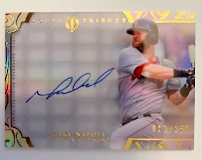 2015 Topps Tribute Auto Mike Napoli /189. • $12.50