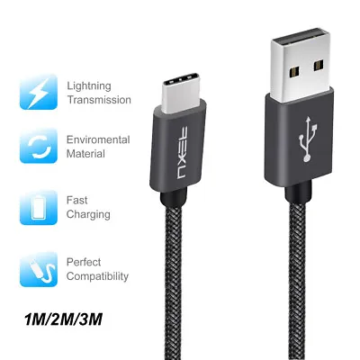 NXET Strong Braided Heavy Duty USB C 3.1 Type-C Charger Data Snyc Charging Cable • $9.99