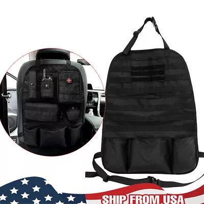 USA Tactical Molle Car Seat Back Cover Organizer Storage Pouch Bag Vehicle Panel • $17.99