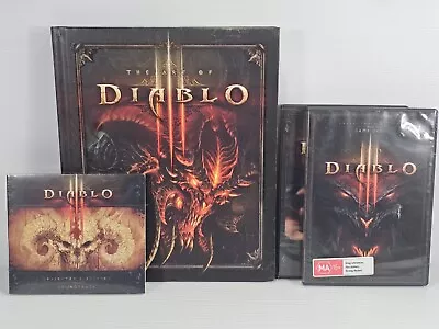 Diablo 3 The Art Of Diablo Book + CD Soundtrack & PC Game / Free Tracked Postage • $49.95