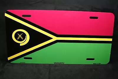 Vanuatu Flag Metal Car Novelty License Plate Auto Tag  • $12.99