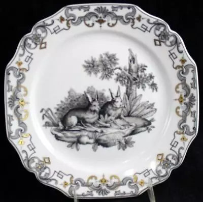 Mottahedeh Du Paquier Luncheon Plate Hare Design • $64.88