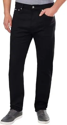 Calvin Klein Men's 5 Pocket Style Slim Fit Straight Classic Black Size 36x30 • $34.95