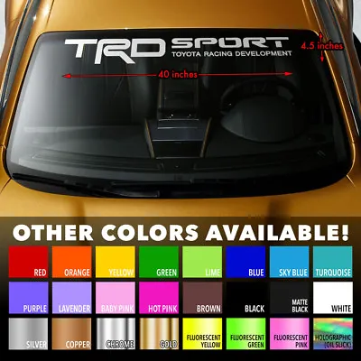 Windshield Banner Vinyl Decal Sticker 40x4  For TRD 4RUNNER TACOMA TOYOTA TUNDRA • $18