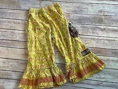 Matilda Jane Size 4 Character Counts Lumiere Yello Paisley Big Ruffles B6 • $19.99