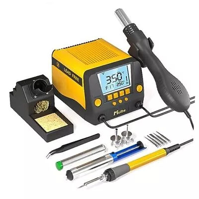 Soldering Iron Station 2-in-1 SMD Hot Air Rework And Soldering JK882 • $80.38
