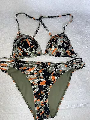 Primark Camouflage Bikini Size 12 In Good Condition  • £1.99
