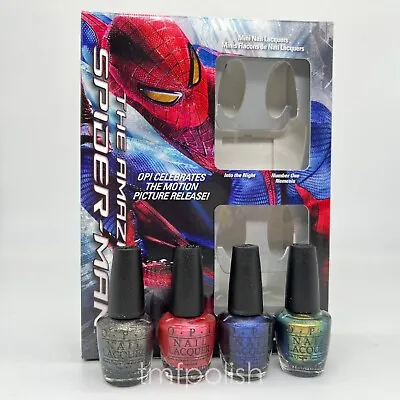 New In Box OPI Mini Spider-Man Nail Polish Set Of 4 • $12.50