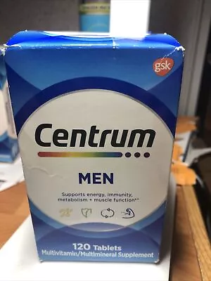 Centrum Men’s Multivitamin/Multimineral 120 Ct. Tablets Sealed  Exp 04-2024 • $8.30
