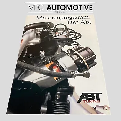 ABT Tuning Engine Catalog - Mk2 Golf 1.8 PB KR Rare Brochure • $68.38