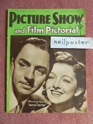 PICTURE SHOW (1940) UK Mag MYRNA LOY WILLIAM POWELL VIVIEN LEIGH • $13.56