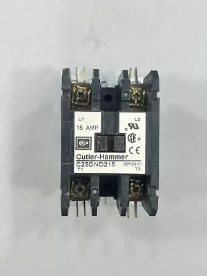 24 Volt Contactor HVAC 2 Pole 1PH C25DND215 • $9.95