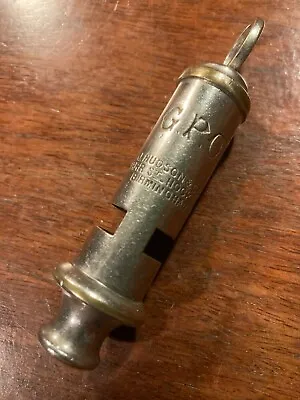 £45 • Buy Vintage Collectable GPO General Service Whistle J. Hudson & Co. Barr St. Hockley