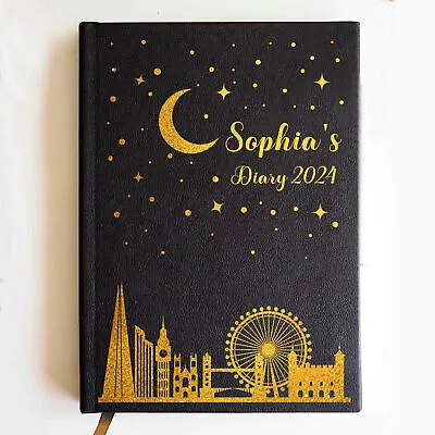 £9.99 • Buy 2024 Personalised Daily Diary A5 Academic Notebook Student Planner Year Diaries