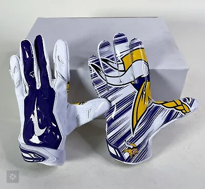 NEW Nike Vapor Jet 3.0 Minnesota Vikings Greg Jennings PE Gloves Men's Size XL • $79.99