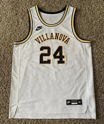 NEW Nike Villanova Wildcats #24 Basketball Jersey Mens Medium White Throwback • $69.99