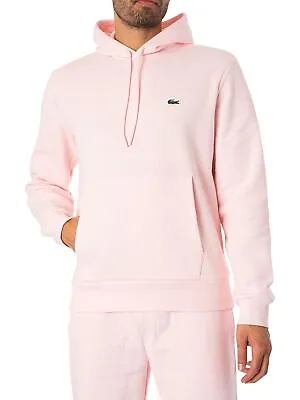 Lacoste Men's Logo Pullover Hoodie Pink • $180.35