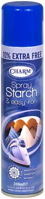 Charm Spray Starch & Easy Iron Spray  330ml Pack Of 1 • £5.29