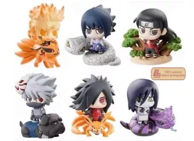 Anime Ninja Shippuden Kakashi Orochimaru Madara Sasuke 6pc Cute Figure Toy Gift • $23.19