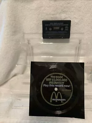 Mcdonalds Win $1000000 Song Record 5 1/2  Flexi-disc 1988 & Cassette 1995. Y • $10