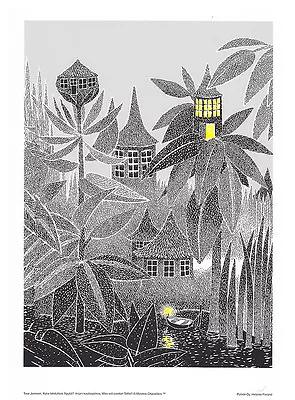 Moomin Poster Light In The Forest Cottage 24 X 30 Cm • $14.45