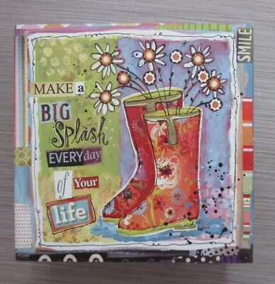 £14.60 • Buy PF Make A Big Splash Every Day Of Your Life BOX SIGN Home Decor Ganz