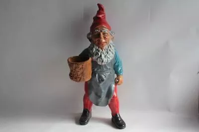 Large Garden Gnome Gnome Terracotta Germany Vintage (65560) • $262.73