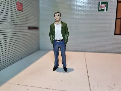 Painted Figure Man Standing Garage Jeans Jacket  Diorama G Scale Model 1:24 • £15.95