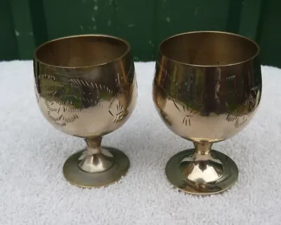 Vintage EPNS Stem Pedestal Small Goblet Wine Cups. • $3.72
