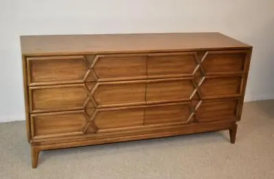 Vintage American Of Martindale Six Drawer Dresser Credenza Oak Circa 1960's • $1600