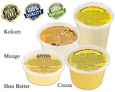 Raw African Shea Kokum Mango Cocoa Butter Organic Pure Unrefined Wholesale • $6.45