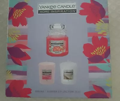 Yankee Candle Home Inspiration Gift Set 2023-New-1xSmall 104gJar  2x 49g Voltive • £5.99