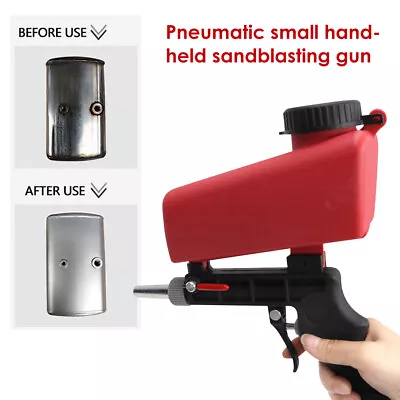 Media Spot Sand Blaster Gun Hand Held Portable Air Gravity Feed Sandblaster 21LB • $20.95