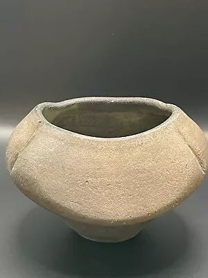 Signed Mini Raku Pottery Works Iridescent Hand Thrown Vessel Vase • £42.76