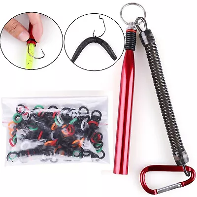 160PCS For Wacky Rig O-Ring O Rings Worm Fishing Tool For Senko Stick Baits Set • $8.99