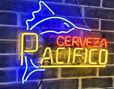 Cerveza Pacifico Swordfish Beer Acrylic 17 X14  Neon Light Sign Lamp Display Bar • $122.49