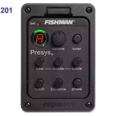 Fishman Presys+ 201 Acoustic Guitar Piezo Onboard Preamp Pickup Dual EQ Tuner • $33.80