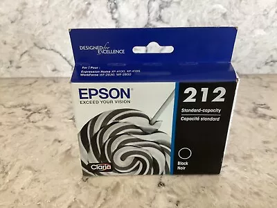 Epson 212 Black Ink Cartridge New In Box Sealed Exp 05-2025  • $17.95