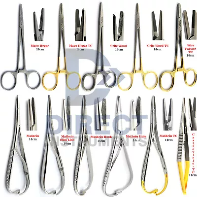 MEDENTRA Surgical Needle Holder Dental Clamp Forceps Suturing Orthodontic Driver • $16.78