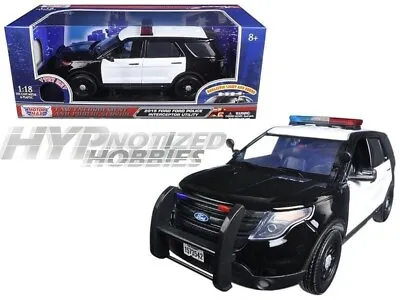 Motormax 1:18 2015 Ford Police Utility Sound & Light 73996 • $45.90