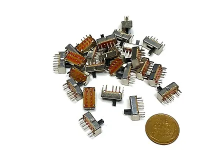 25 X SS23D07 8 PINS 3 Position 2P3T Toggle Switch Slide   E8 • $12.07