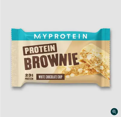 Myprotein Brownie White Chocolate Chip Protein Bar Box Of 12 Bar • £14.95