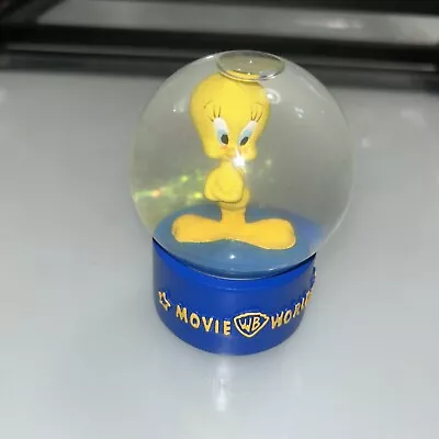 Vintage 1998 Warner Bros Movie World Tweey Snow Globe • $25