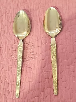 Trocadero Korea Floral Gold-plated Stainless Flatware Set 2 Tablespoons  • $21