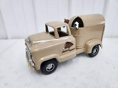 Vintage Custome Buddy L Ranch Gmc Truck With Horse Trailer Body Pressed Steel • $229.99