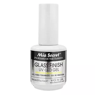 Mia Secret Glass Finish UV-LED Gel 0.5 Fl. Oz - 15mL • $12.50