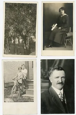 Vintage Postcard Photograph 1919 RPPC MONTANA Chance Belfry Scene Lot Of 4 Photo • $16.85