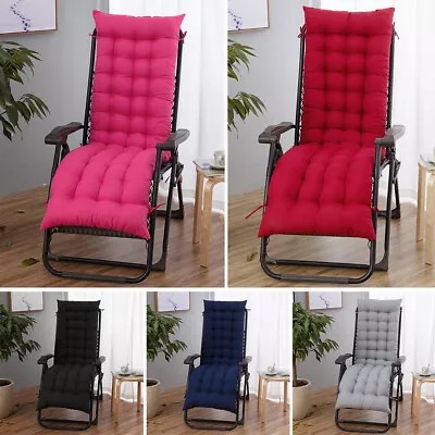 Sun Seat Chair Pad Recliner Cushion Garden Replacement Rocking Deck High Back UK • £10.95