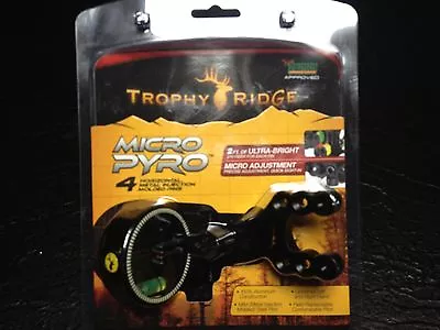 Trophy Ridge Micro Pyro  Bow Sight  4 Pin .019    NEW ! • $34.95