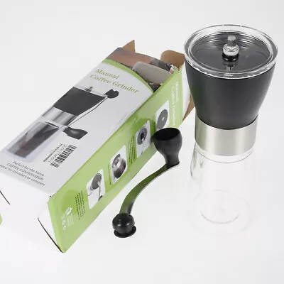 Manual Coffee Grinder With Ceramic Burrs Hand Coffee Mill Portable Coffee SwdeS • £12.35